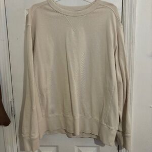 Banana Republic Cream French Terry Sweatshirt